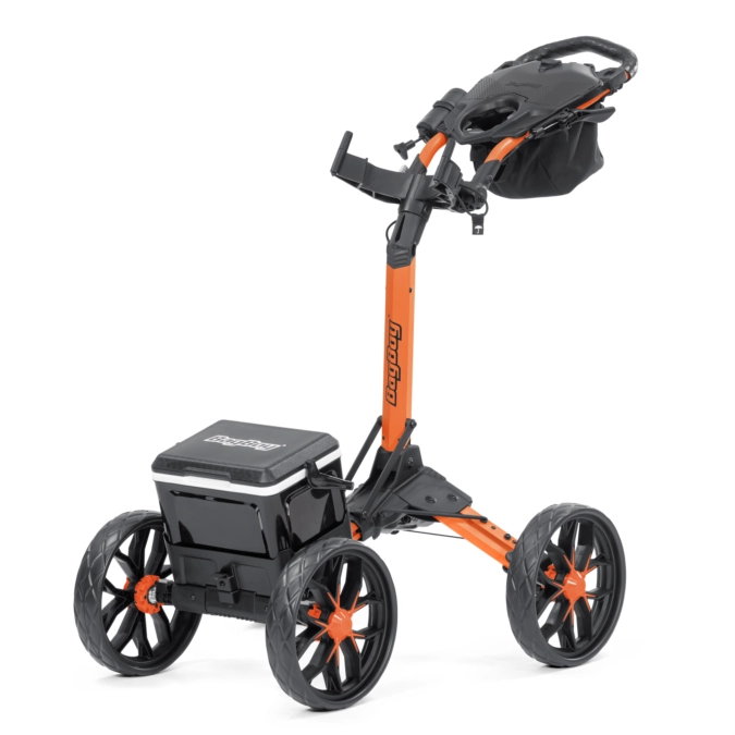 Bag Boy Disc Golf Quad Pro 4-wheel push cart with cooler