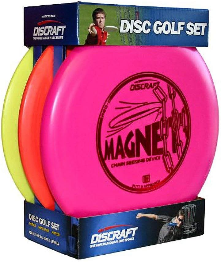 Discraft Starter Pack 3-Disc Golf Set with Magnet putter, Buzzz midrange, and driver